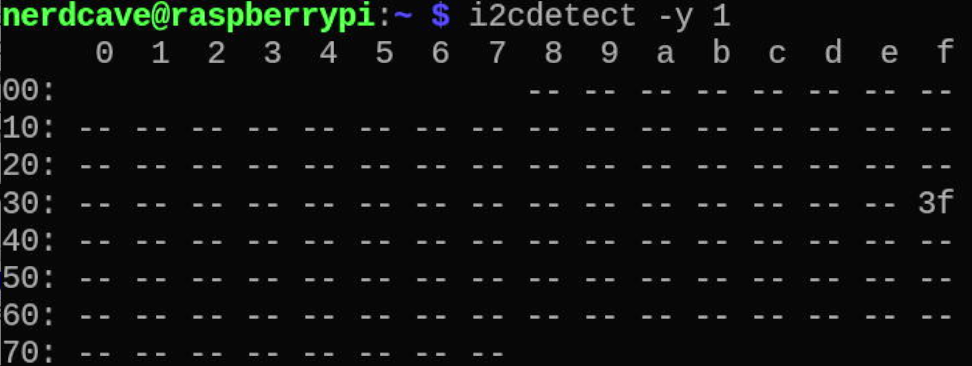 I2C detect output