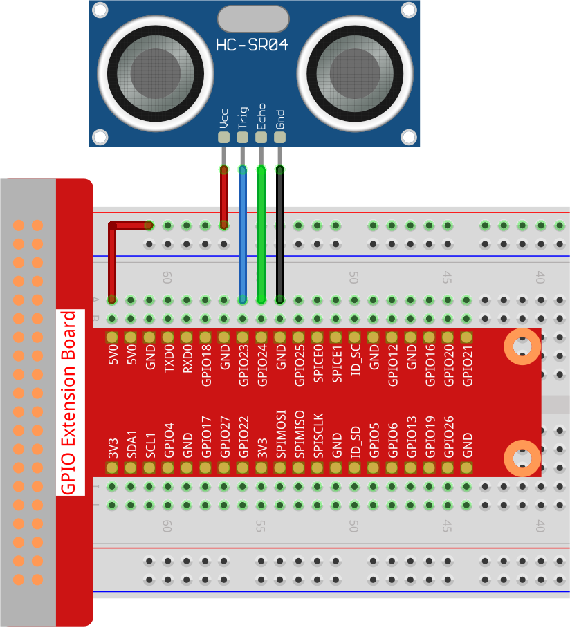 Ultrasonic sensor schematic